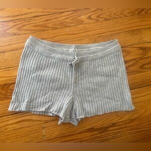 Organic basics cotton knit shorts